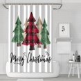 thumbnail image 1 of Christmas Tree Merry Christmas Shower Curtains,Reusable Bath Curtain with Hooks Basic Polyester Fabric Bathroom Curtains for Thanksgiving Day Fall Party Home Decor, 1 of 5