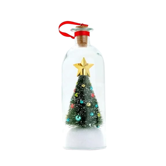 Christmas Tree Message In A Bottle,Recordable Christmas Tree In A Bottle for Festive Party Christmas Decorations