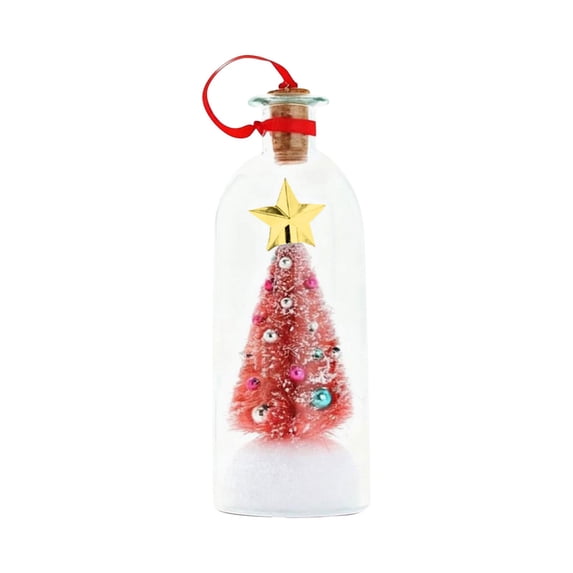 Christmas Tree Message In A Bottle,Recordable Christmas Tree In A Bottle for Festive Party Christmas Decorations