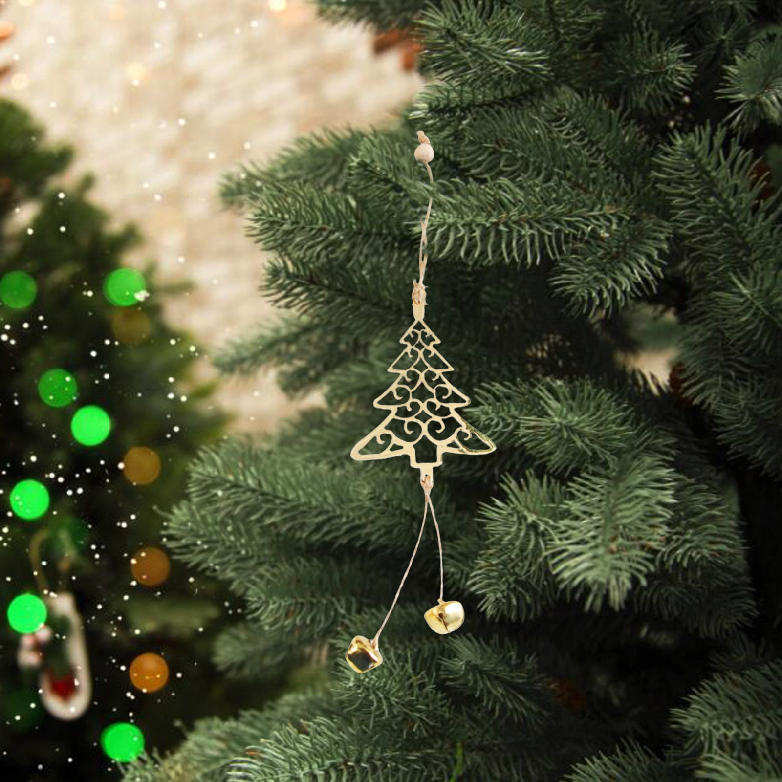 Christmas Tree Metal Craft Pearls on String for Wedding Small Antique