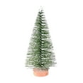 Christmas Tree Mini Pine Tree With Wood Base DIY Home Table Top Decor