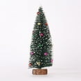Christmas Tree Mini Tree With Wood Base DIY Crafts Home Table Top Decor