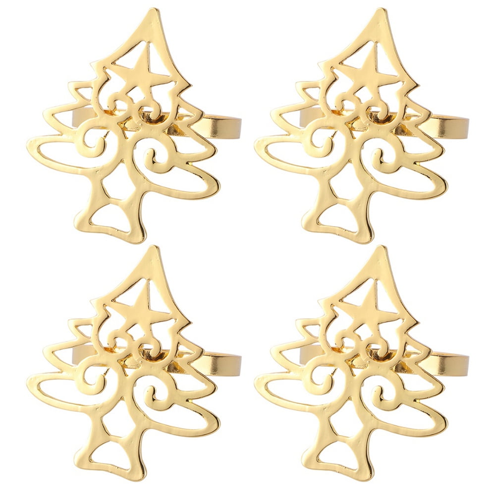 Christmas Tree Napkin Rings Napkin Buckle Table Christmas Decorations