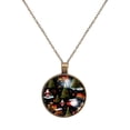 thumbnail image 1 of Christmas Tree Necklace Personalized Custom Photo Round Pendant Adjustable Stainless Steel Necklaces with Gift Box for Men Women Mothers Valentine's Jewelry Gift, 1 of 6