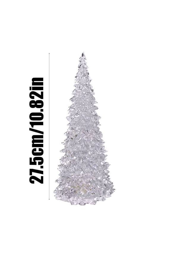 Christmas Tree Night Light, Color Changing LED Decorative Lamp with Automatic 7 Color Display Energy Saving Design Soft Ambient Lighting, for Bedroom Home Decor Holiday Gifts Parties