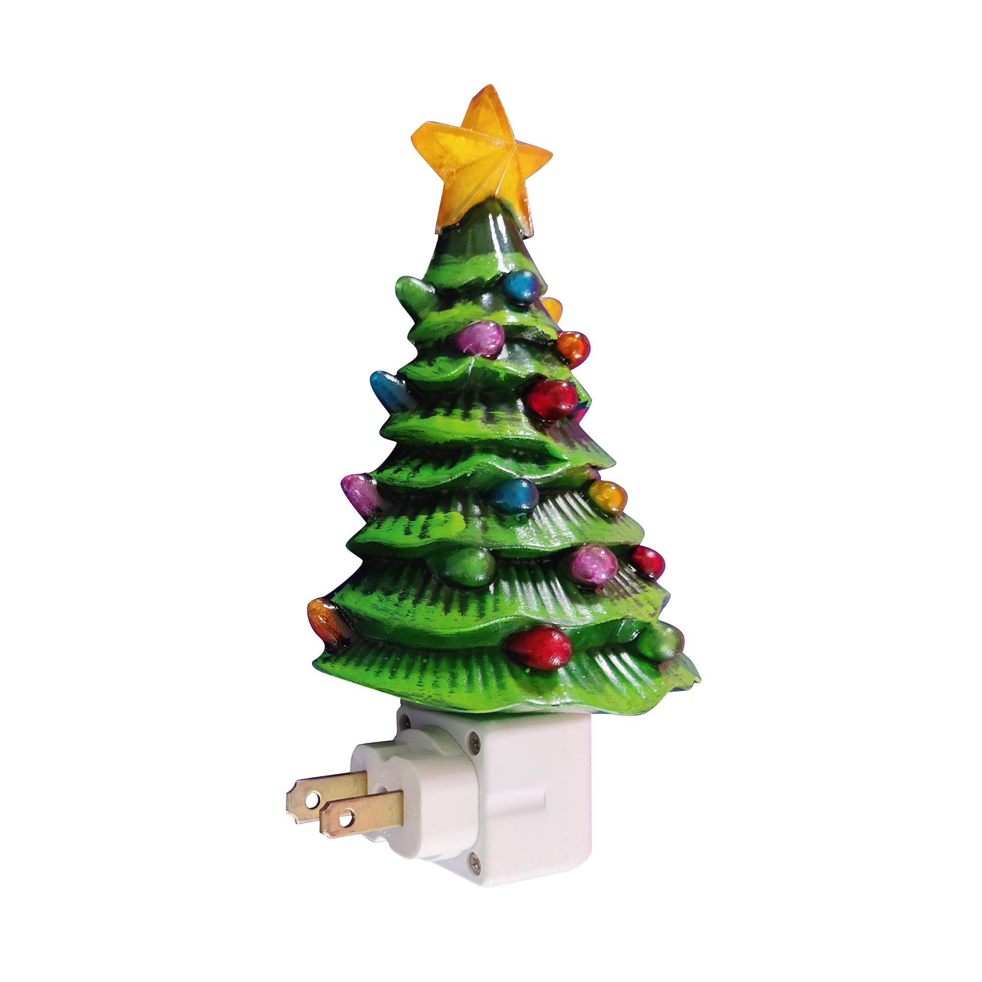 Christmas Tree Night Light, with C7 Clear Bulb, Holiday time