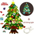 thumbnail image 1 of "Christmas Tree, Niyattn Felt Christmas Tree for Toddlers DIY Felt Tree with 33pcs Ornaments for Kids Christmas Decoration", 1 of 7