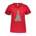 thumbnail image 1 of Christmas Tree Of Lights Women's Plus Size T-Shirt Holiday Decorations, 1 of 4