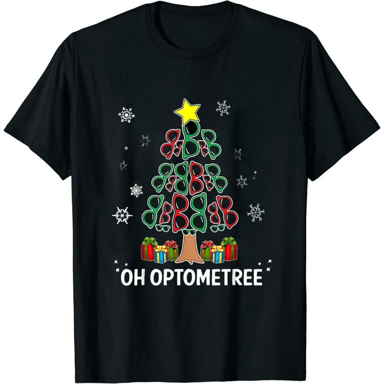 Oh Optometree Sunglasses Christmas Tree Christmas Design T-Shirt Oh Optometree Sunglasses Christmas Tree Christmas Design T-Shirt