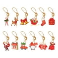 thumbnail image 1 of Christmas Tree Ornament 12 Pcs Paper Santa Claus Themed Hanging Pendants Festive Party Decorations for Xmas Tree Home Office Wedding Holiday Decor Bulk Gift Ideas, 1 of 8