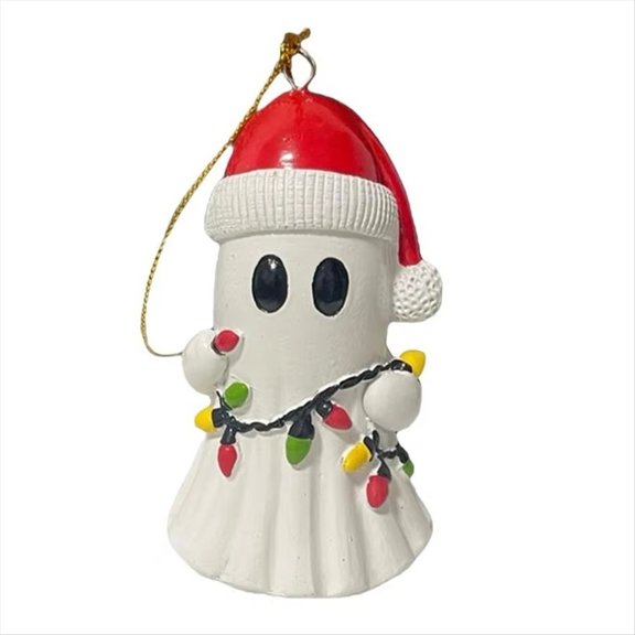 Christmas Tree Ornament Ghost Charm Small Statue Collectible Toy Home Decoration Centerpiece