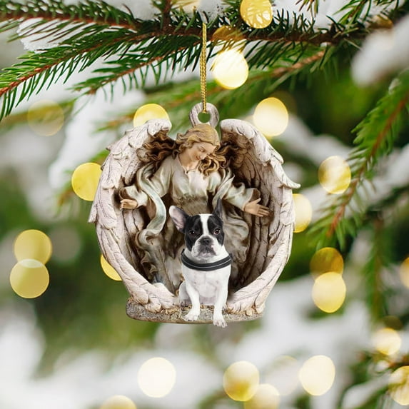 Christmas Tree Ornament,Hanging Festive Christmas Pendants,Christmas Decorations Indoor ,2pc Effect 2024 Christmas Stereoscopic Vision Birth Blessing Pendant Birth Car Hanging Ornaments