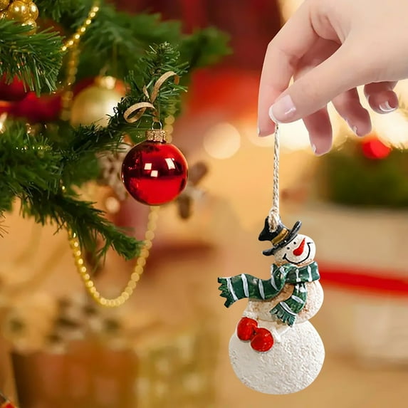 Christmas Tree Ornament – Hanging Holiday Decoration for Xmas Tree, Reusable Cute Christmas Decor for Home & Party,fun christmas ornaments,best christmas gifts men 2025 (1, Santa with House)