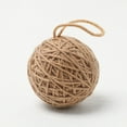 thumbnail image 1 of Christmas Tree Ornament, Hanging Yarn Decoration, Hand-Woven Festive Yarn Ornament for Home Decor, Lightweight Linen Material, 6x6x6cm Christmas Tree Hanging String Decoration, Unique Holiday Gift, 1 of 7