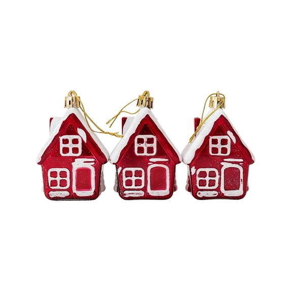 Christmas Tree Ornament, Red Holiday Accent for Hanging on Tree ...