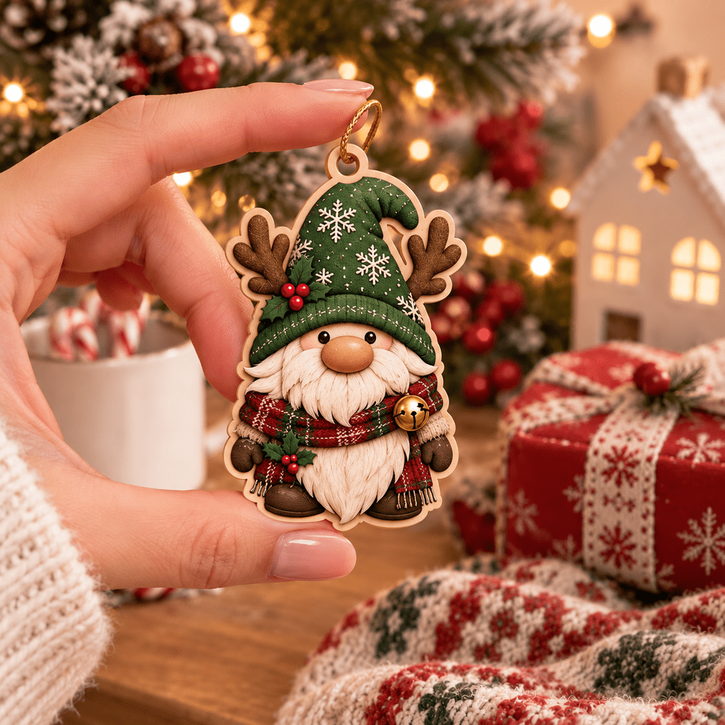 Christmas Tree Ornament Reindeer Gnome - Walmart.com