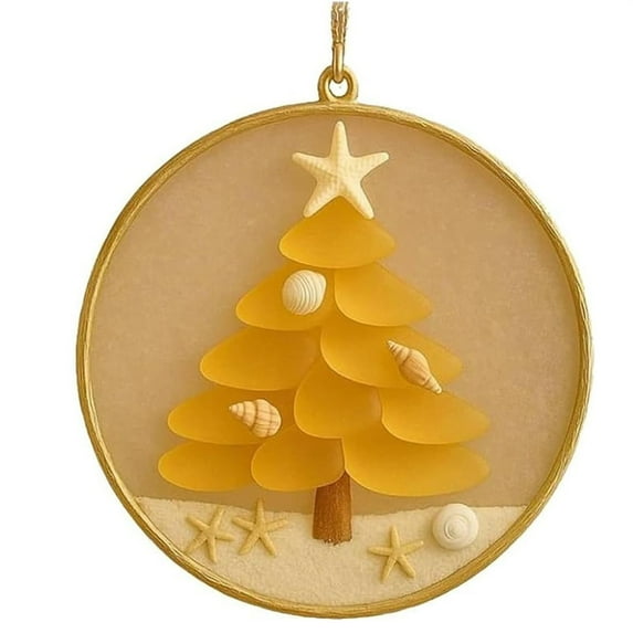 Christmas Tree Ornament Sea Glass Christmas Tree Decorations Christmas Tree Pendants Gifts For Christmas Family Gatherings