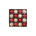 thumbnail image 1 of Christmas Tree Ornaments 16 Piece Red and Gold Boxed Set for Holiday Home Decor, 1 of 6