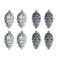 thumbnail image 1 of Christmas Tree Ornaments 3.54in Pine Cone Decorations Set of 8, Shatterproof Plastic Hanging Baubles for Xmas Tree, Holiday Party, Wedding, Home Decor, Safe for Families and Kids, 1 of 2