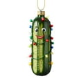 thumbnail image 1 of Christmas Tree Ornaments, Acrylic Christmas Decorations, Mini Cucumber Pendant for Holiday Tree, Transparent Glossy Durable Acrylic Hanging Decoration for Car, Gift Packaging, and Festive Home Decor, 1 of 6