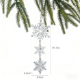 thumbnail image 1 of Christmas Tree Ornaments Acrylic Snowflake Waterdrop Pendant Hanging Decor, 1 of 8