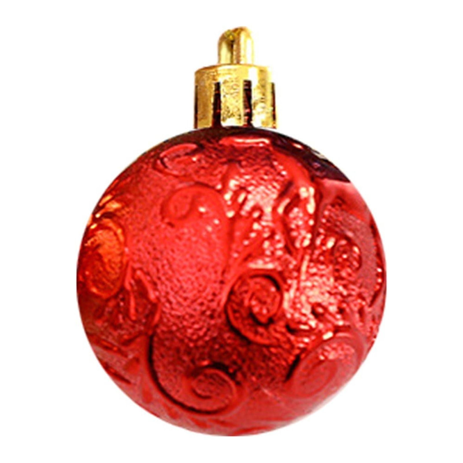 Christmas Tree Ornaments Ball Decoration Set Red Green And Gold Ball
