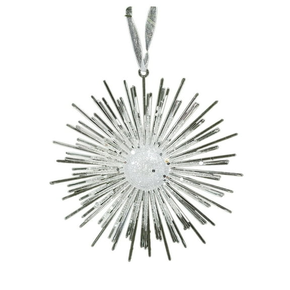 Christmas Tree Ornaments, Christmas Decorations, Acrylic Hanging Sun Decoration for Holiday Tree, Shatterproof Plastic, Gold White, 13x13 cm, Easy to Hang, Versatile Festive Decor