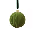 thumbnail image 1 of Christmas Tree Ornaments,Christmas Decorations,Velvet Flocked Christmas Tree Ornaments,Shatterproof Plastic Hanging Balls Luxury Xmas Decor for Home Porch Party(Green-C 3.15*3.15*3.15in), 1 of 5