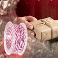 thumbnail image 1 of Christmas Tree Ornaments Clearance! Cotton Bakers Twine Red & White 10M, Packing String, Durable Rope for Gardening, Decoration, Tying Cake and Pastry Boxes for Christmas Tree Deco, 1 of 5