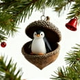 thumbnail image 1 of Christmas Tree Ornaments Forest Animals Decorations Set of 2 Acrylic Holiday Pendants for Xmas Tree Decor Gift Giving(E), 1 of 6