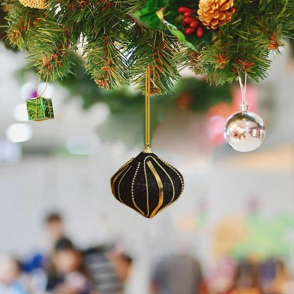 Christmas Tree Ornaments Hanging Irregular Ball Pendants, Xmas Decoration Balls for Holiday Party Decor, Unique Drop Ornaments for Christmas Tree Decorating, Festive Home Setting and Mantel Akmoler