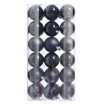 6pcs 3.15" Christmas Ball Ornaments Glitter Sequin Foam Ball Shatterproof Christmas Tree Decorations Xmas Hanging Balls Set for Wedding Party Holiday Decorations(Blue)