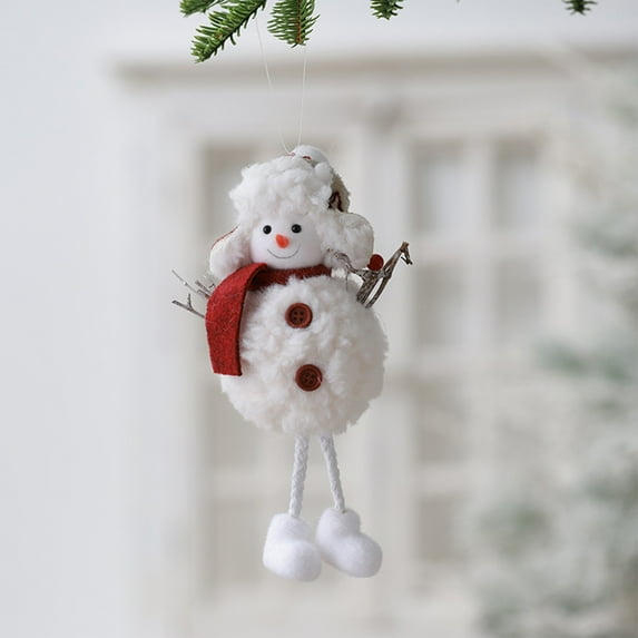 Christmas Tree Ornaments Hwkond Christmas Tree Hanging Decorations Angel Christmas Plush Snowman Doll Small Figurines Up To 30% Off