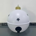 thumbnail image 1 of Christmas Tree Ornaments Inflatable Christmas Balls Ornaments Christmas Tree Hanging Balls Decoration (Without Bow Bells ) for Outdoor Christmas Holiday Yard Decorations - White, 1 of 6