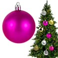 thumbnail image 1 of Christmas Tree Ornaments,Plastic Hanging Ball for Xmas Tree,Shatter Proof Hanging Christmas Ball Ornaments for Indoor And Outdoor Holiday Wedding Party Decoration Pink 3.93 Inch, 1 of 7
