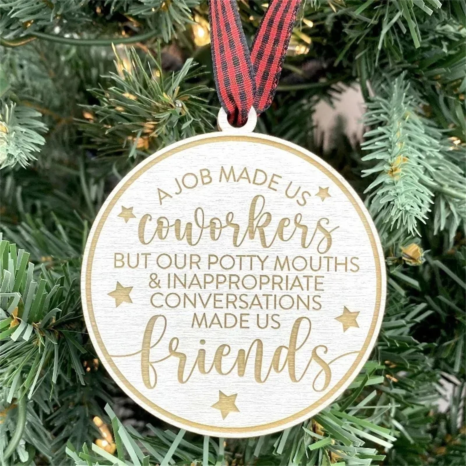 Christmas Tree Ornaments Prime Deals！ Sueyeuwdi 2024 Friends Ornament