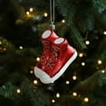 thumbnail image 1 of Christmas Tree Ornaments – Red Hanging Festival Pendants with Snowflake, Reindeer & Character Designs, Durable Holiday Decorations for Tree, Window, or Gift Use, 1 of 5