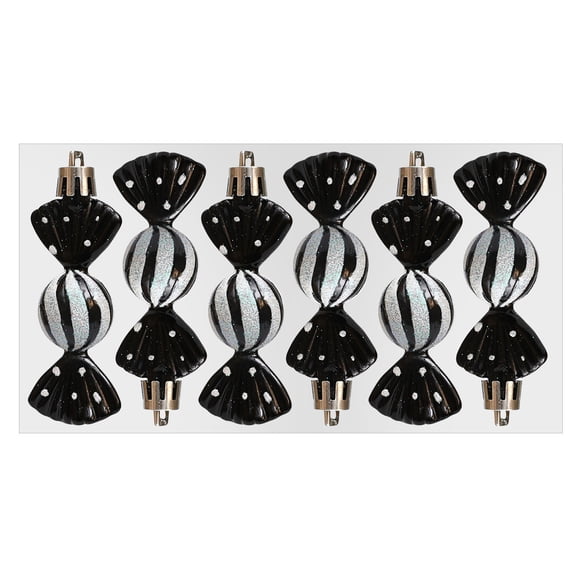 Christmas Tree Ornaments Set Easy To With Sturdy Hooks & Wire Stands Red & White Design With Elegant Snowflakes Sparkling Decor For Home Weddings Parties Commercial
