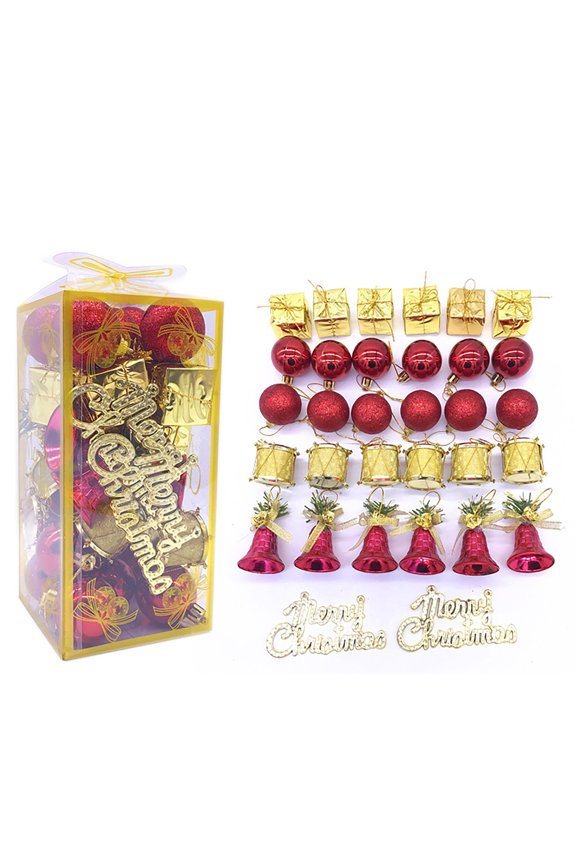 Christmas Tree Ornaments Set Shatterproof Holiday Ornaments Balls For Xmas Decorations(1.18"-2.36")