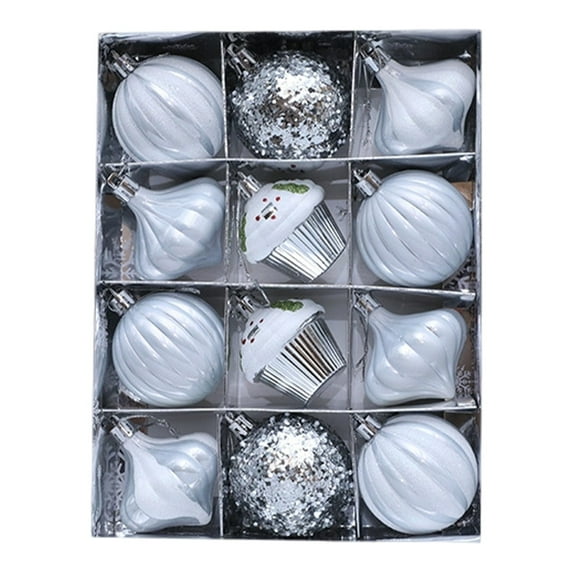 Christmas Tree Ornaments Shatterproof Balls, Hanging Pendant Decorations for Indoor Outdoor Xmas Decor, Vintage Holiday Party Supplies and Festive Home Wedding Baubles for Seasonal Celebrations