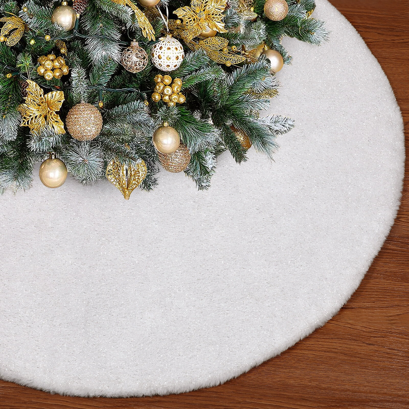 Christmas Tree Ornaments Skirt Pearlescent Earth Tones Skirts