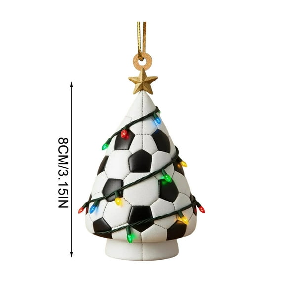 Christmas Tree Ornaments, Sports Ball Decorations, Colorful Mini Light Holiday Decor, Easy Hanging Gold String Festive Ambiance