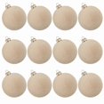 thumbnail image 1 of Christmas Tree Ornaments Velvet Balls 12Pcs Flocked Hanging Decorations Shatterproof Retro Bulbs Set for Xmas Tree Wreath Garland Holiday Party Home Decor Winter Festive Supplies 2.36Inch, 1 of 6