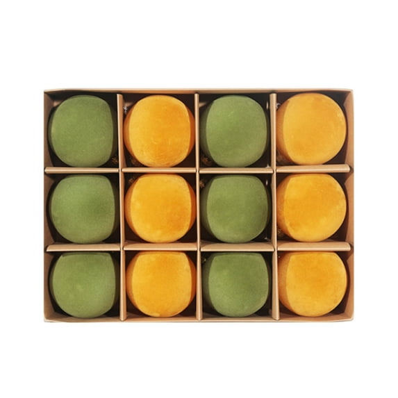 Christmas Tree Ornaments, Velvet Christmas Balls, Flocked Hanging Xmas Decorations for Tree and Home, Durable Plastic Material with Easy-to-Hang Metal Buckle and Rope