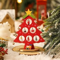 Christmas Tree Ornaments Wooden,Christmas Tree Decorations Hanging Ornaments Bulk for Holiday Indoor Outdoor Decorations