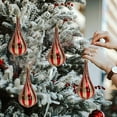 thumbnail image 1 of Christmas Tree Ornaments, Wuztai Electroplated Painted Christmas Balls, 4.9 Inch Plastic Christmas Tree Pendants for Holiday Decor, Red, 1 of 7