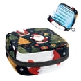 thumbnail image 1 of Christmas Tree Pad Bag Period Bag Small Travel Pouch - Ideal Sanitary Napkin Storage Solution for School - Velvet, Sponge, Oxford Fabric - 4.7x6.6x6.6 in, 1 of 1