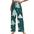 thumbnail image 1 of Christmas Tree Pajama Pants Loose Pajamas Female Breathable Home Trousers Leisure Sleeping Pants Large Size, 1 of 6