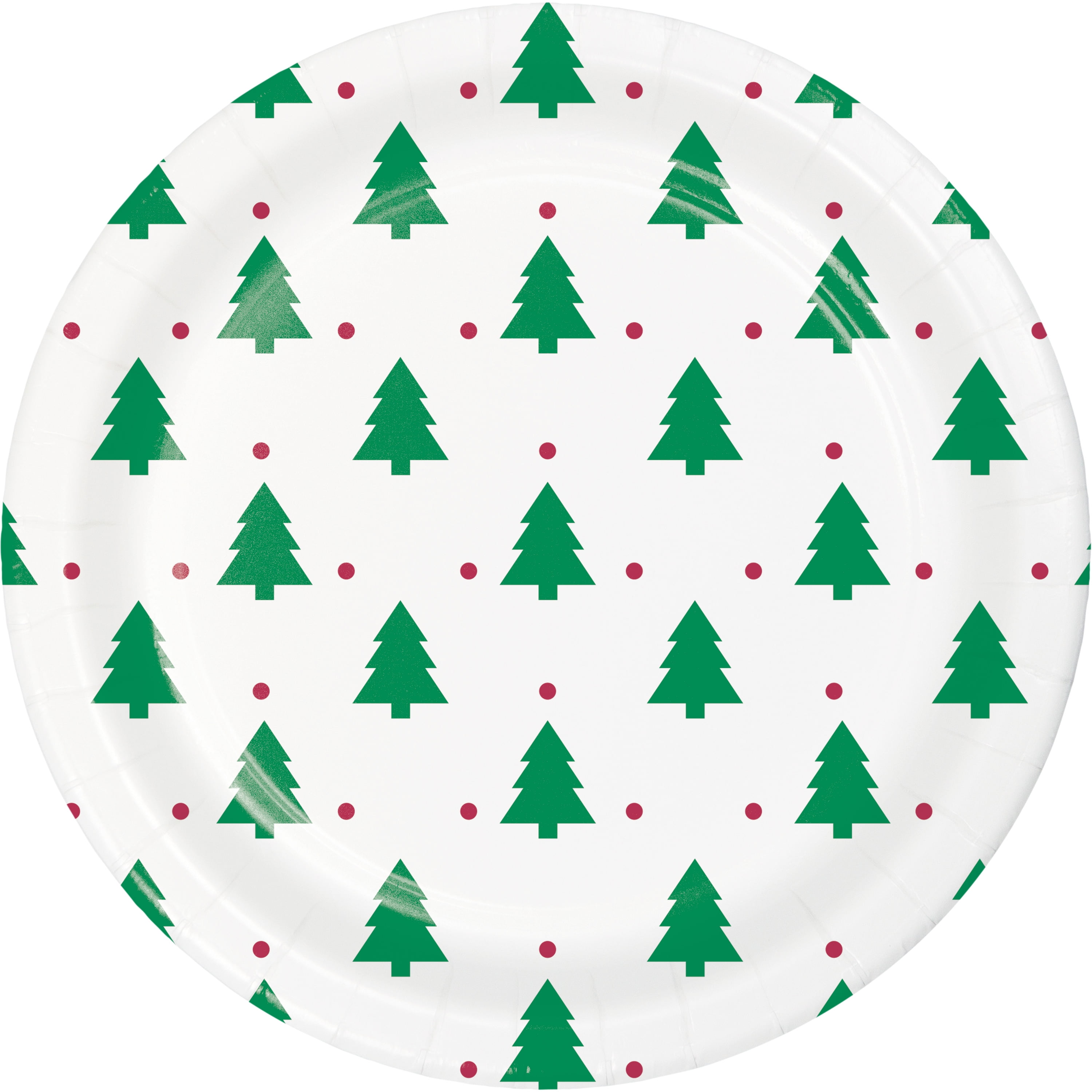 Christmas Tree Paper Plates, 9", 20 Count, by Holiday Time