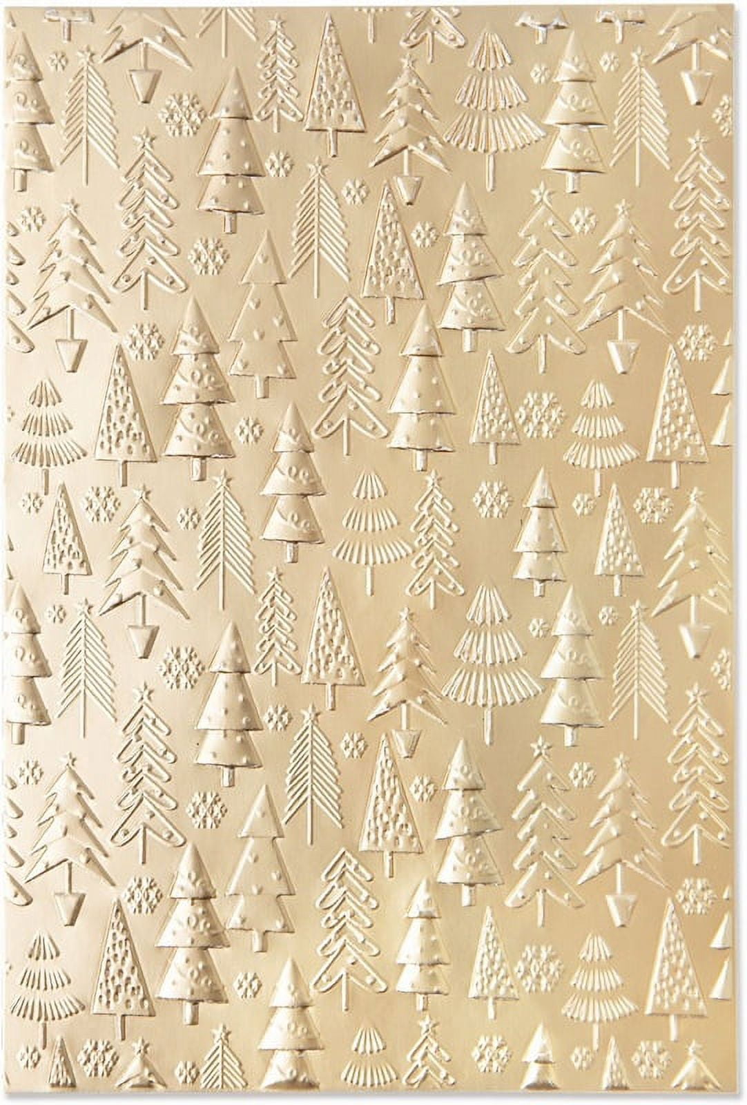 Christmas Tree Pattern 3D Texture Fades Embossing Folder - Sizzix ...